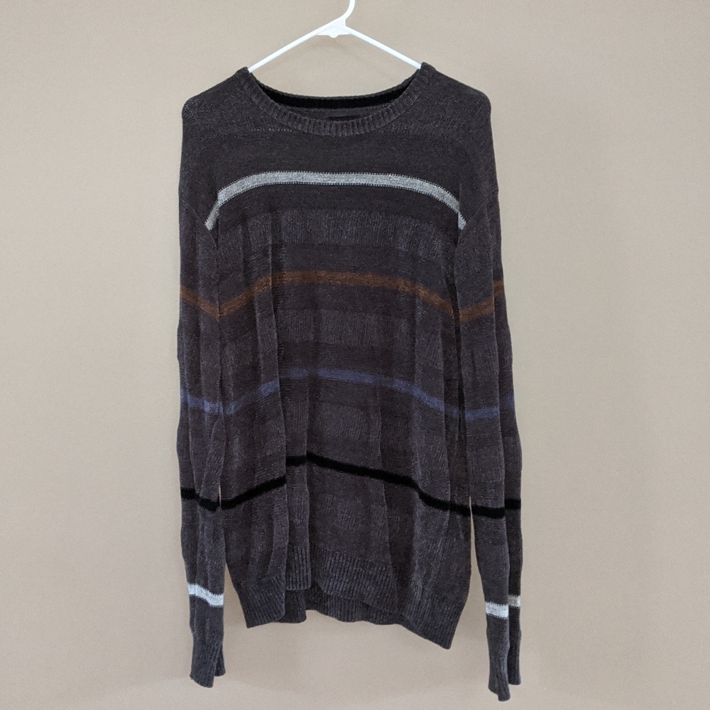 Haggar XL Gray Sweater Stripes